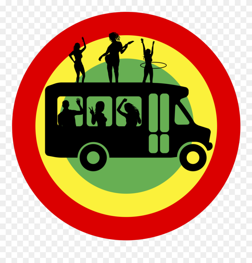 Traveling Clipart Charter Bus - Reggae Png Transparent Png