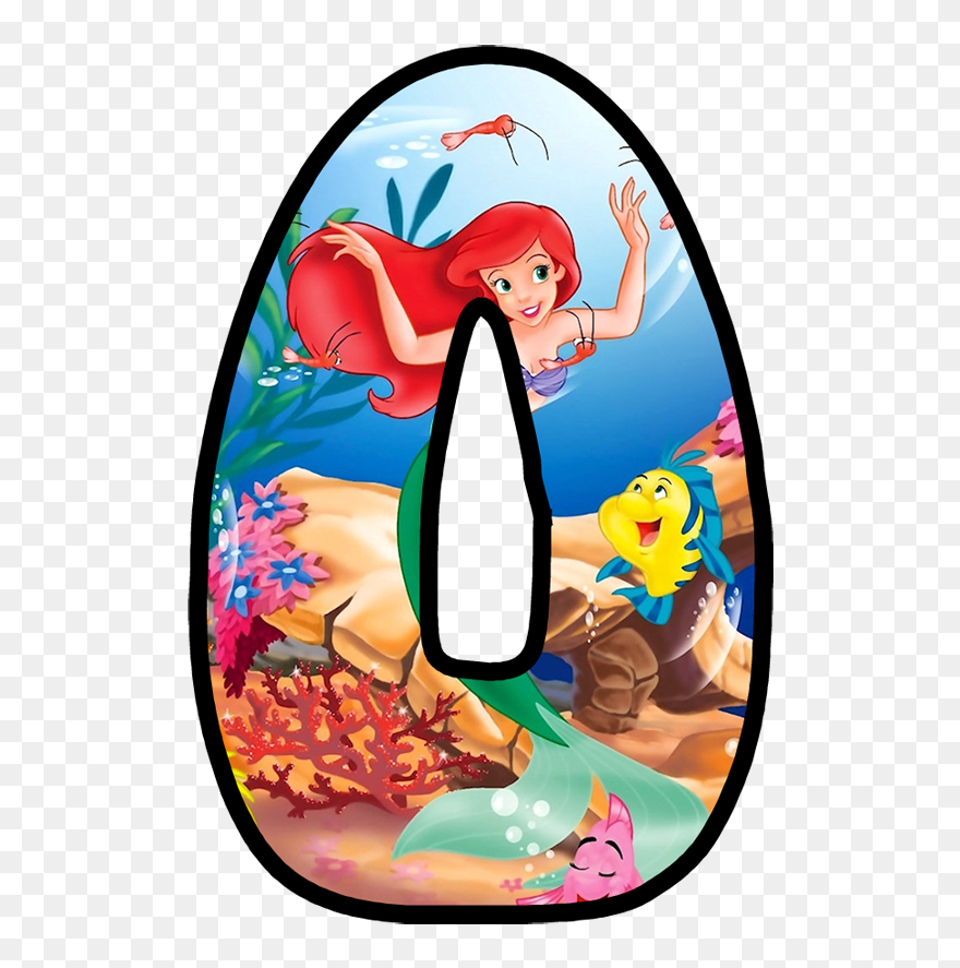 Ariel Little Mermaid Letters Clipart