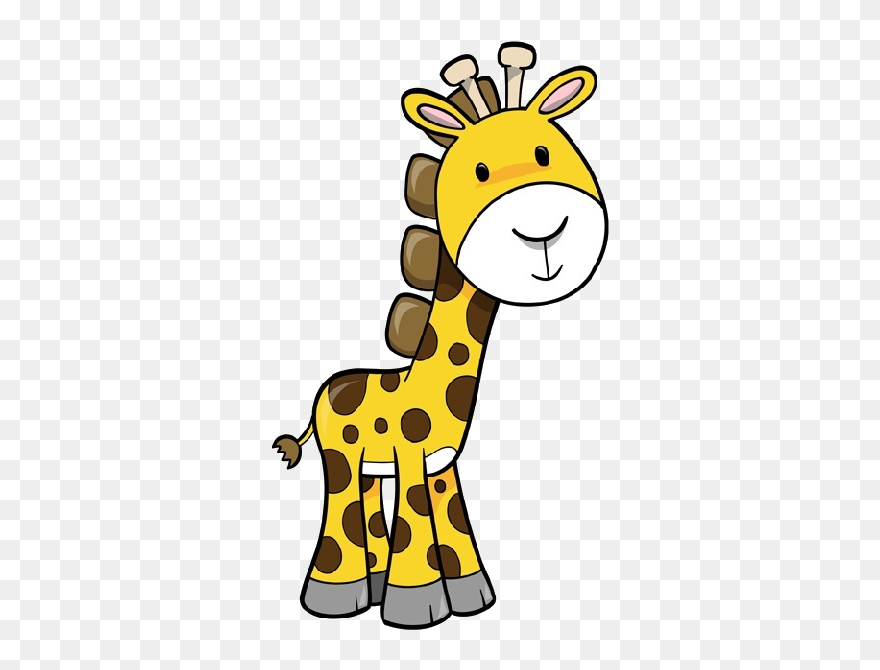 Cartoon Giraffe Clipart - Png Download