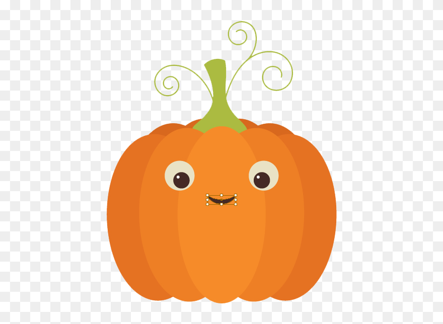 Cute Pumpkin Png File - Small Pumpkin Clip Art Transparent Png