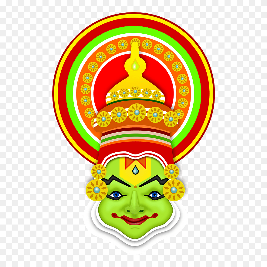 Onam Mask Clipart - Happy Onam 2019 - Png Download
