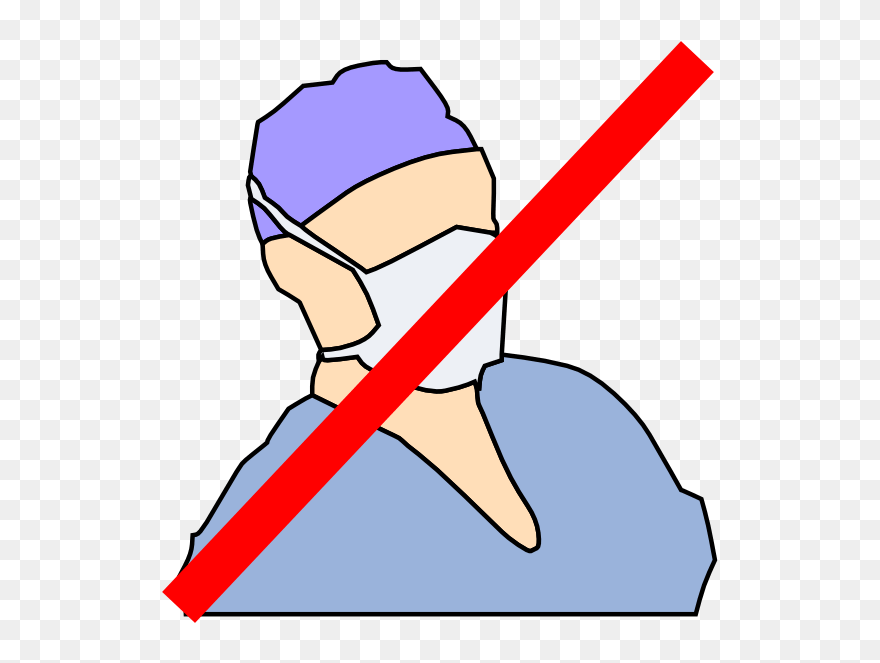 Doctor With Mask Clipart 6 By Haley - Doctor Mask Drawing - Png Download