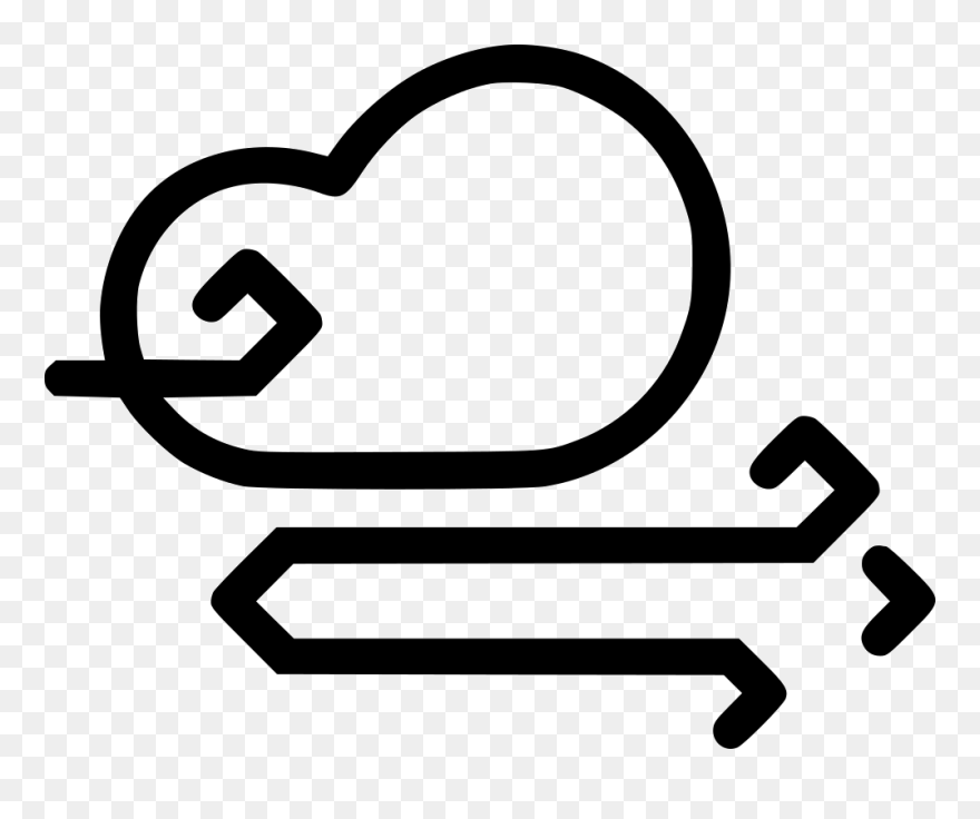 Storm Wind Windy Cloud Cloudy Weather - Portable Network Graphics Clipart