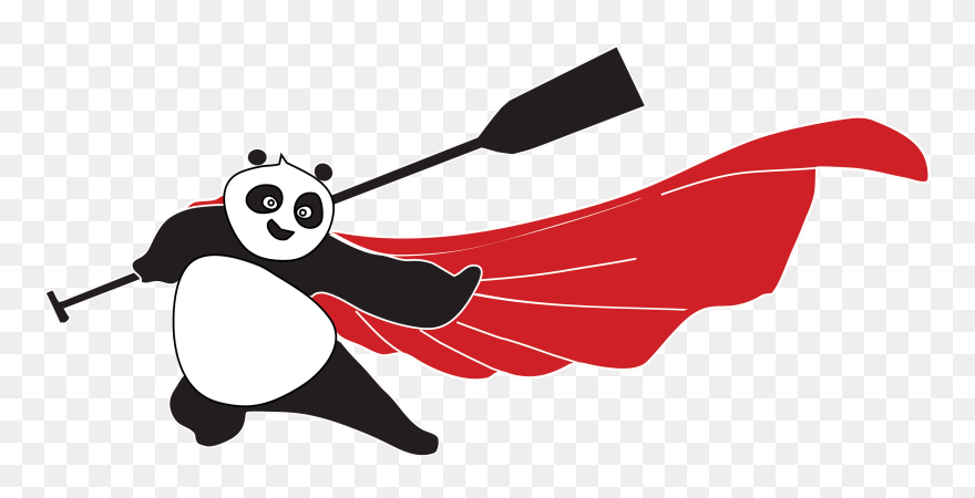 Windy Pandas Clipart