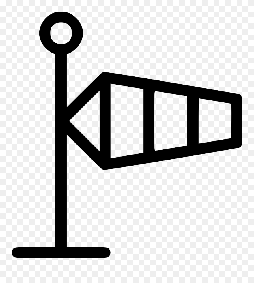 Wind Sock Direction Weather Device Windy - Windsock Icon Transparent Clipart