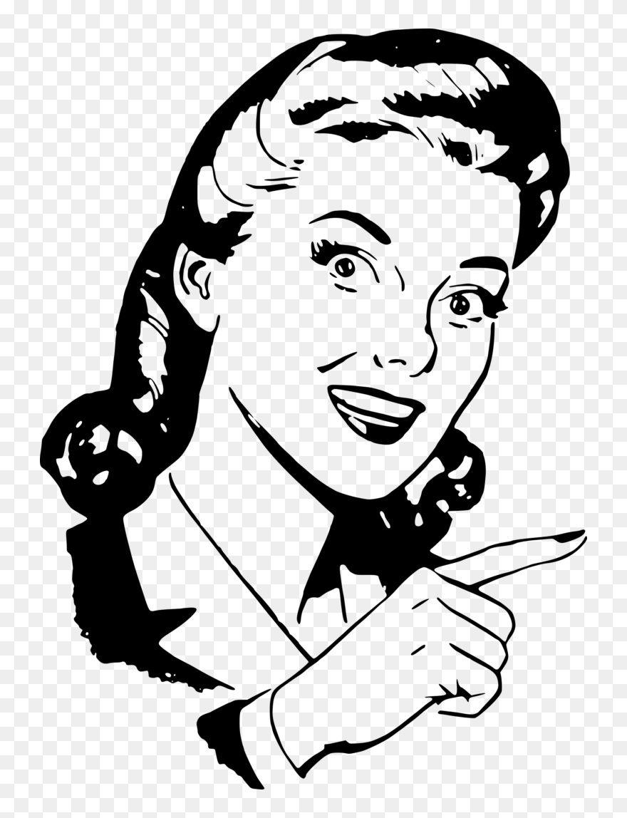 Free Clipart Finger Pointing - Png Download