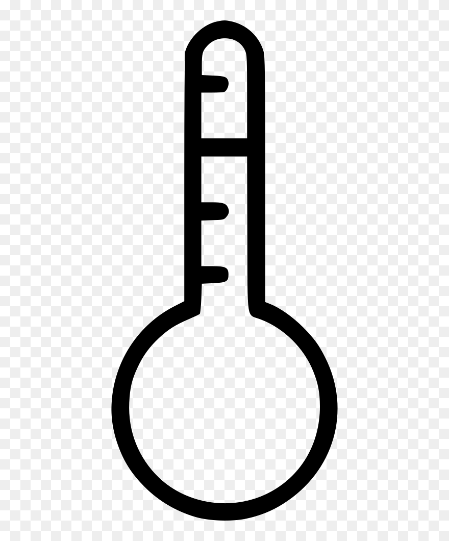 Thermometer Hot Heat Summer - Black And White Weather Hot Clip Art Png Transparent Png