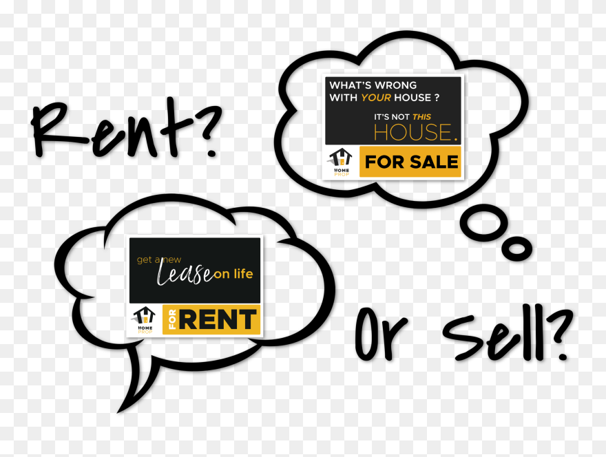 Rent Or Sell How Do You Decide Clipart