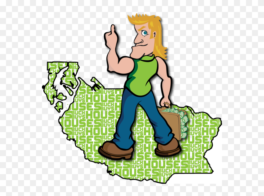 Buck Buys Houses Pierce County - Illustration Clipart