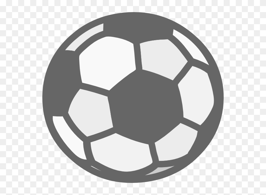 Football Sport Clip Art - Soccer Ball Icon White - Png Download