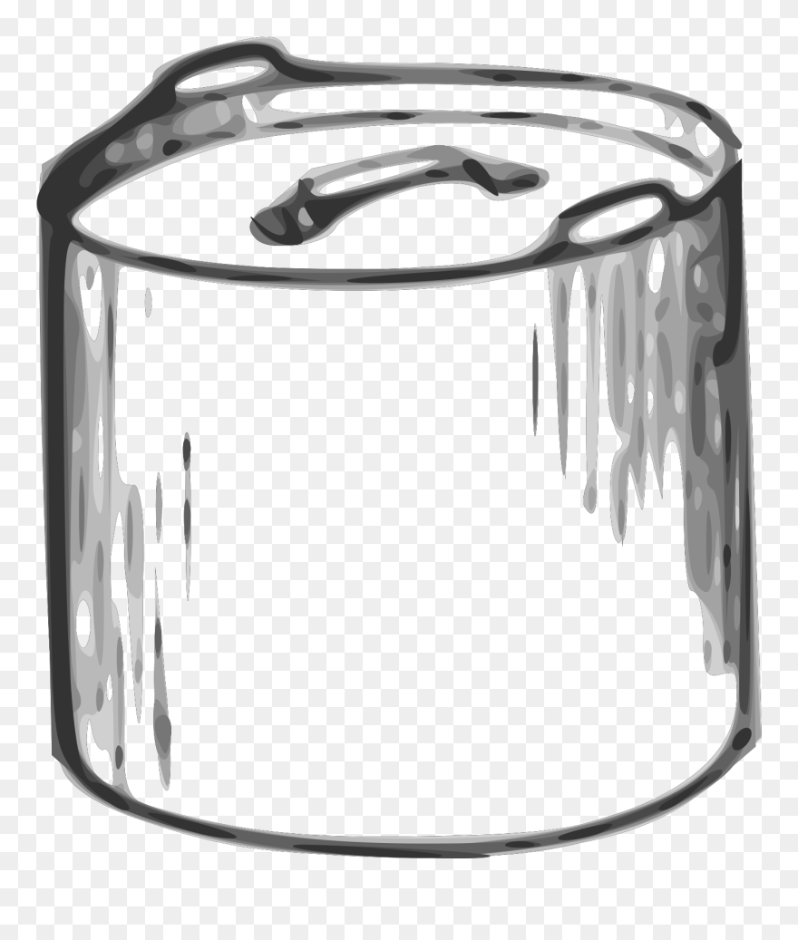 Black And White Soup Pot Clipart