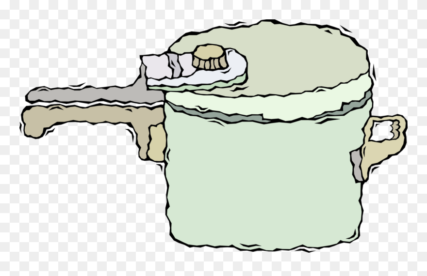 Vector Illustration Of Small Kitchen Appliance Pressure Clipart