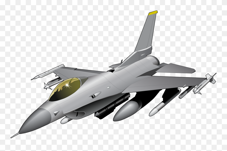 Transparent Jet Png - F 16 Fighter Jet Clipart