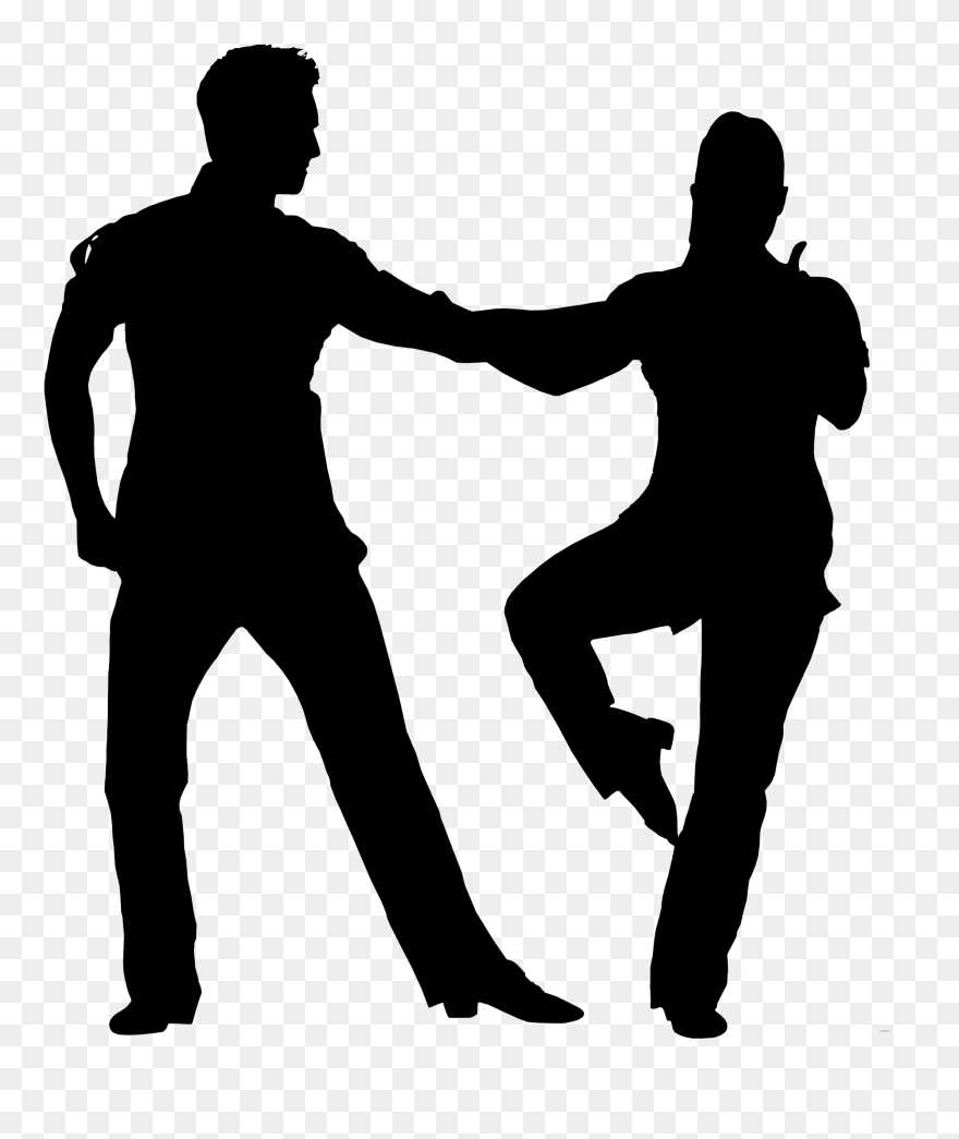 Clip Art Human Behavior Silhouette Line Black - Silhouette - Png Download