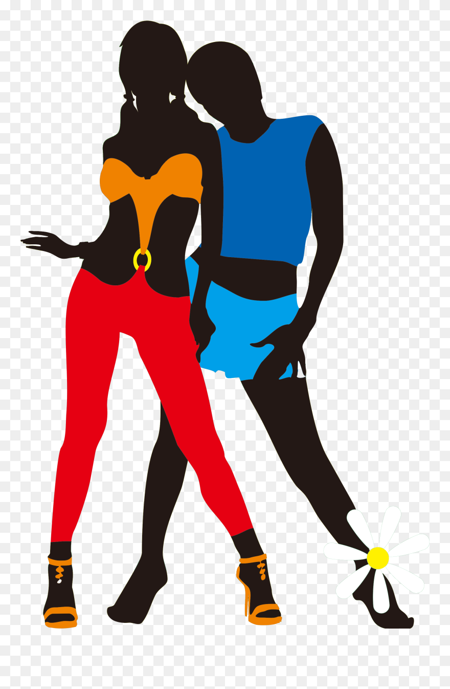Silhouette Dance Clip Art - Portable Network Graphics - Png Download