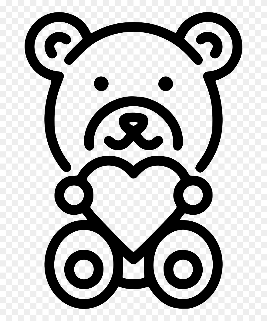 Teddy Bear - Love Icon Packs Png Clipart