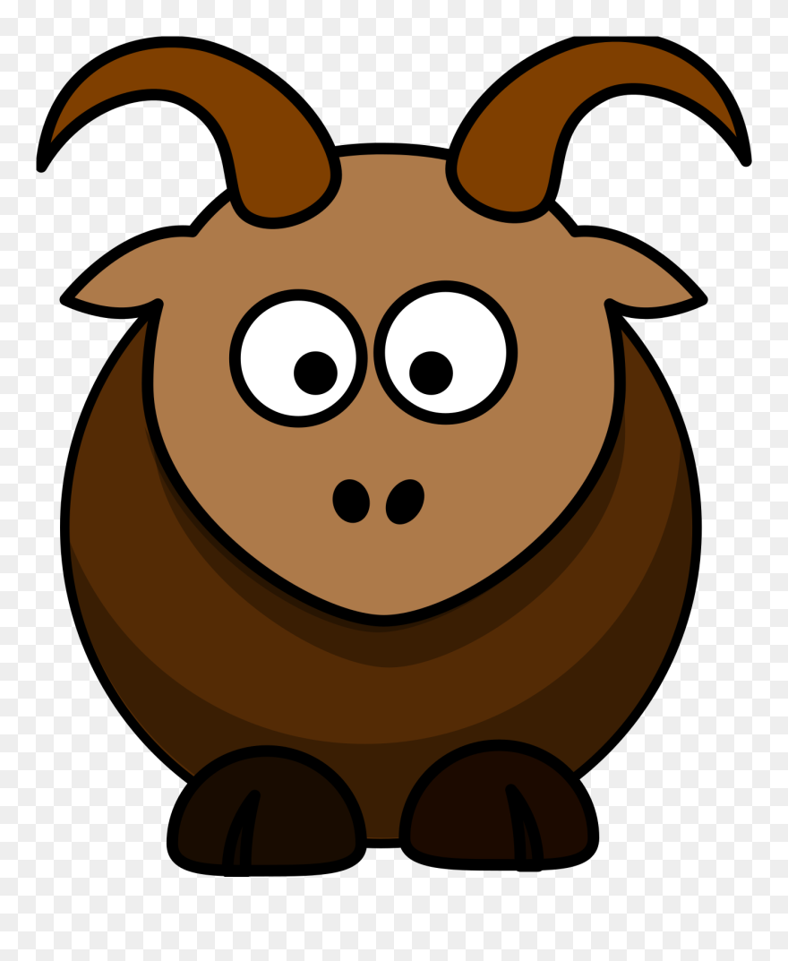 Brown Goat Clipart - Png Download
