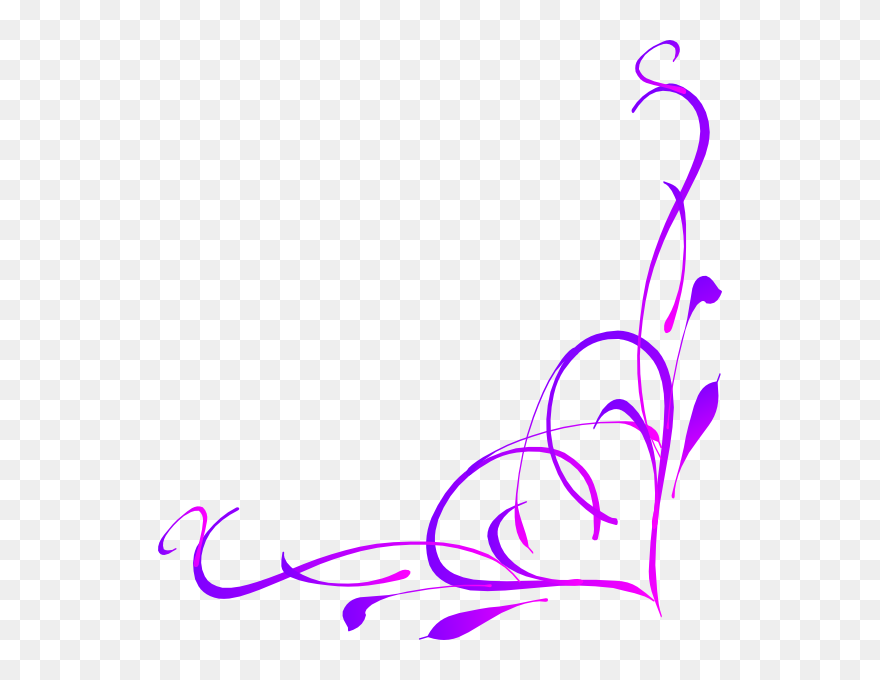 #swirl #swirls #swirly #fancy #elegant #elegance #design - Elegant Corner Border Design Clipart