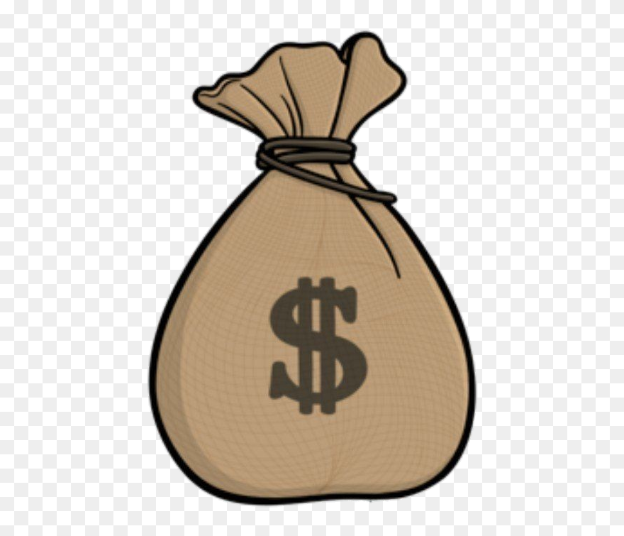 #money #brown #brownaesthetic #aesthetic #sticker - Money Bag Sticker Clipart