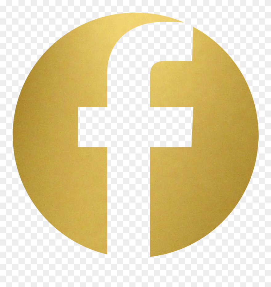 Logo Gold Facebook, Inc - Gold Facebook Logo Png Clipart