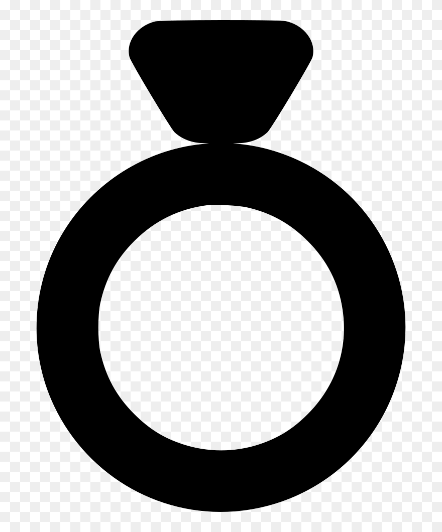 Facebook Clipart Black Ring - Ring Silhouette Png Transparent Png