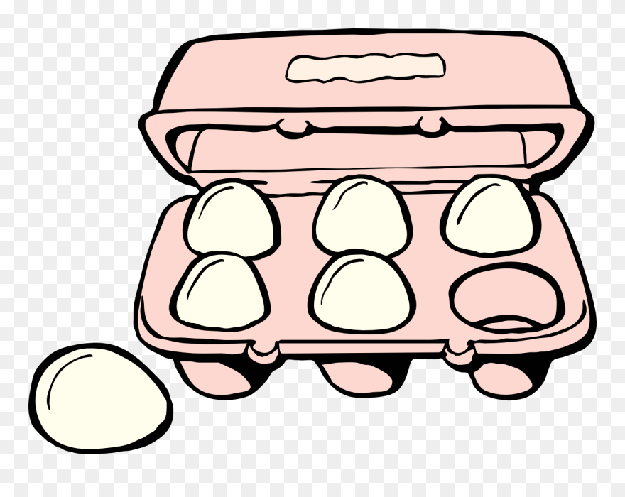 Box, Food, Cartoon, Carton, Eggs, Egg, Breakfast, Yoke - Free Clipart Eggs - Png Download