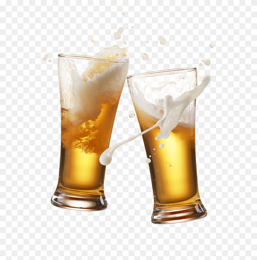 Transparent Beer Cheers Clipart Black And White - Beer Cheers Png