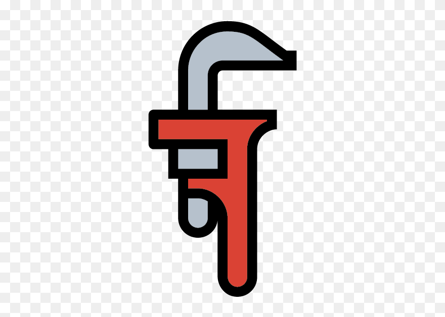 Pipe Wrench Plumbing Logos Clipart