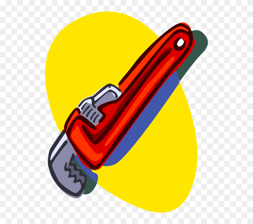 Vector Illustration Of Monkey Wrench Pipe Wrench Or - Monkey Wrench Clipart