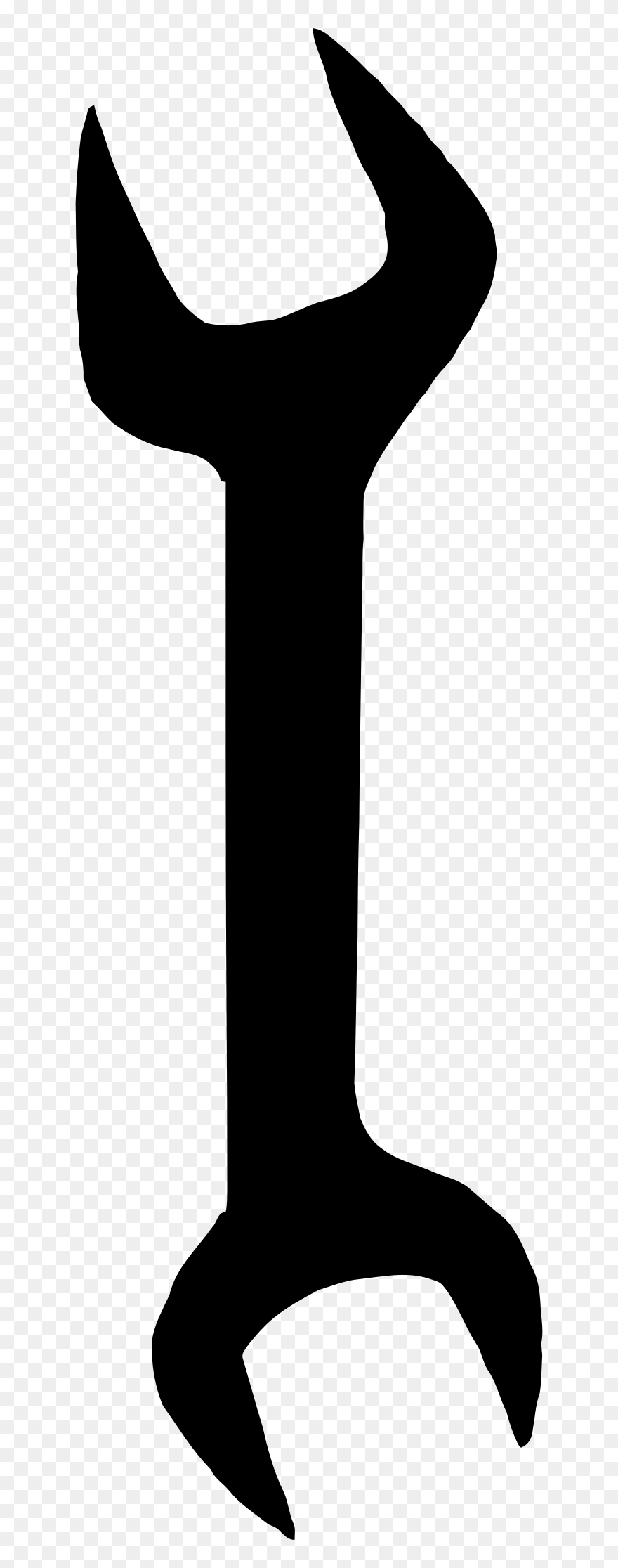 Spanners Adjustable Spanner Pipe Wrench Steeksleutel - Wrench Tools Silhouette Clipart