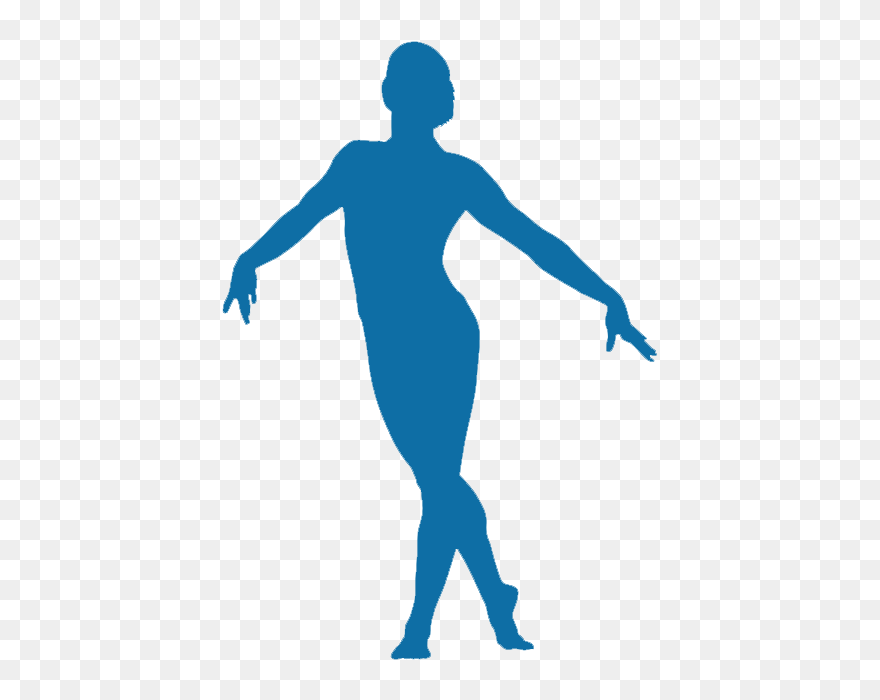 Gymnastics Balance Beam Silhouette Clip Art - Gimnasia Ritmica - Png Download