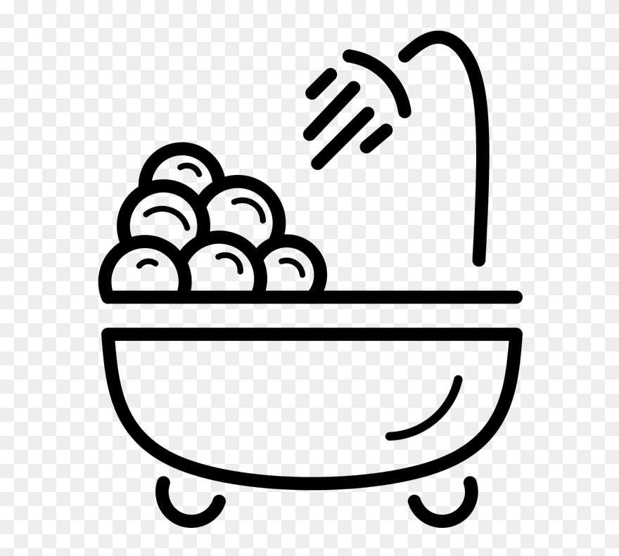 Bathtub Bath Shower Free Photo - Bathtub Clipart Shower Transparent - Png Download