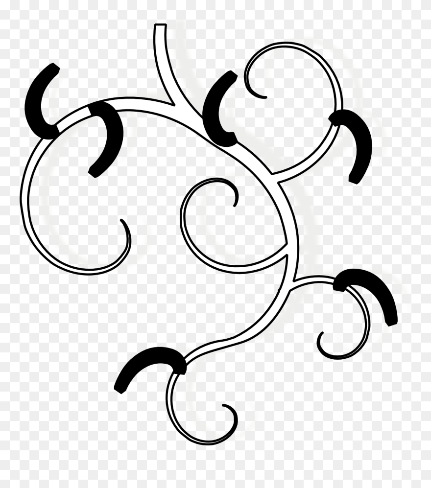 Image Library Library Cool Swirl Designs Black And - Clip Art - Png Download