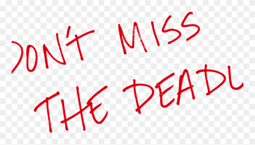 Working Clipart Deadline - Deadline - Png Download