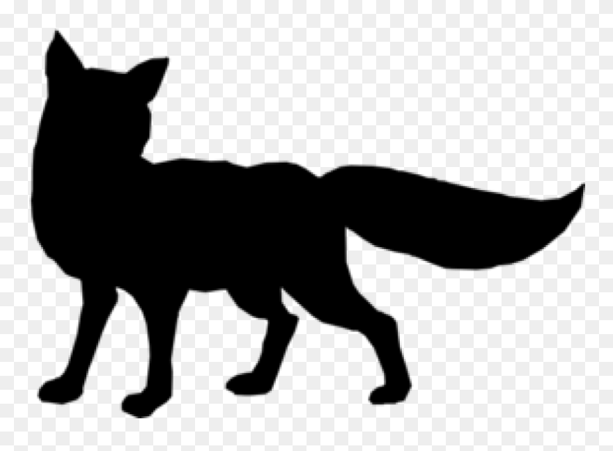 Transparent Woodland Fox Clipart - Fox Clipart Black And White - Png Download