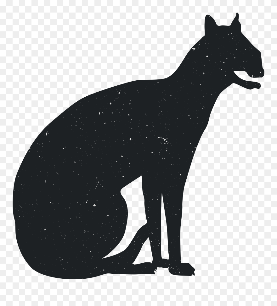 Cat Silhouette Red Fox Animal - Animal Silhouettes Transparent Clipart