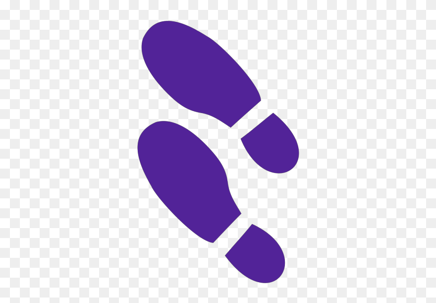 Shoe Print Png Icons - Png Purple Shoe Prints Clipart