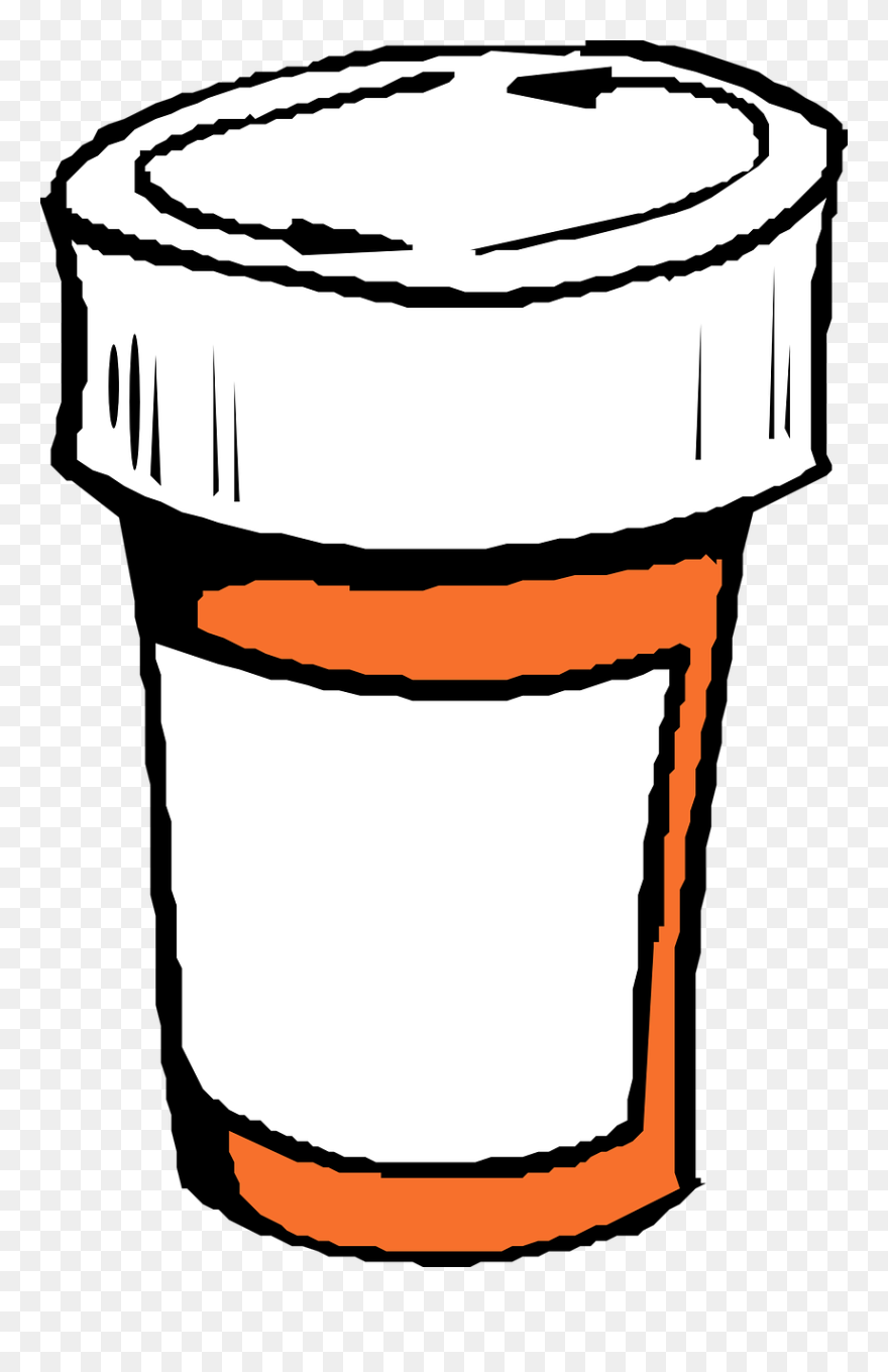 Clip Art Pill Bottle - Png Download