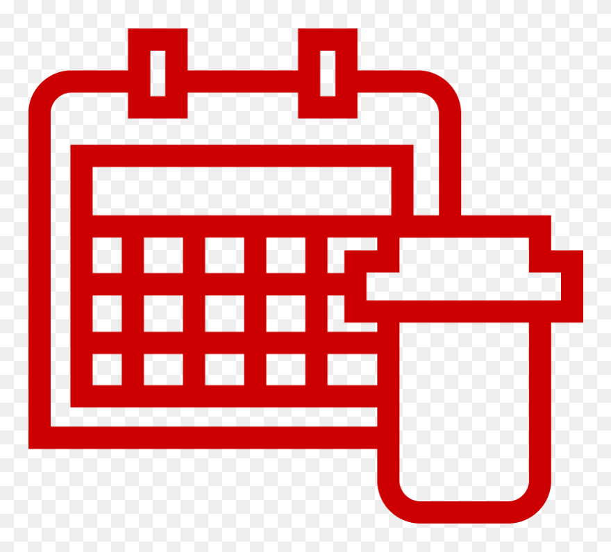 Icon Of Pill Bottle And Calendar - Non Adherence Icon Clipart