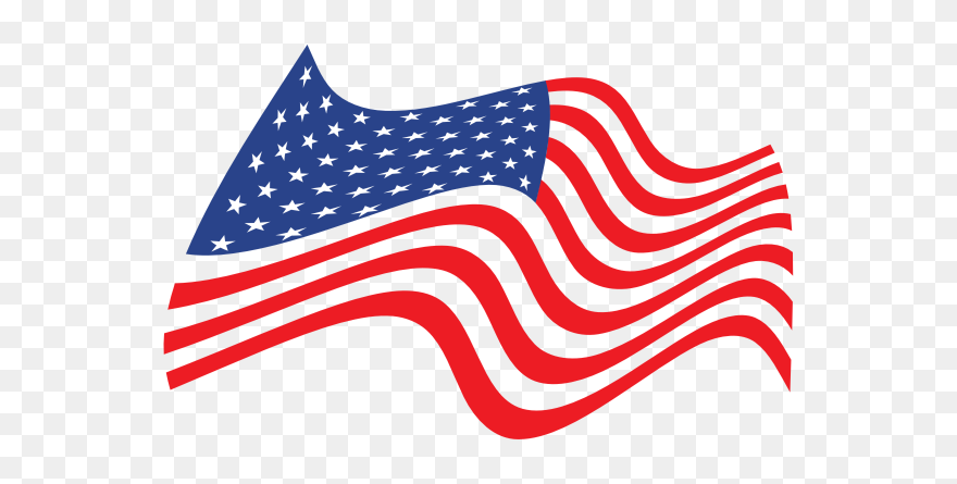 Waving Flag Of The United States Of America - Flag Of The United States Clipart
