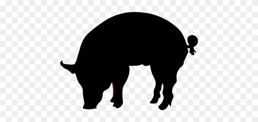 Transparent Piglet Silhouette Png Clipart