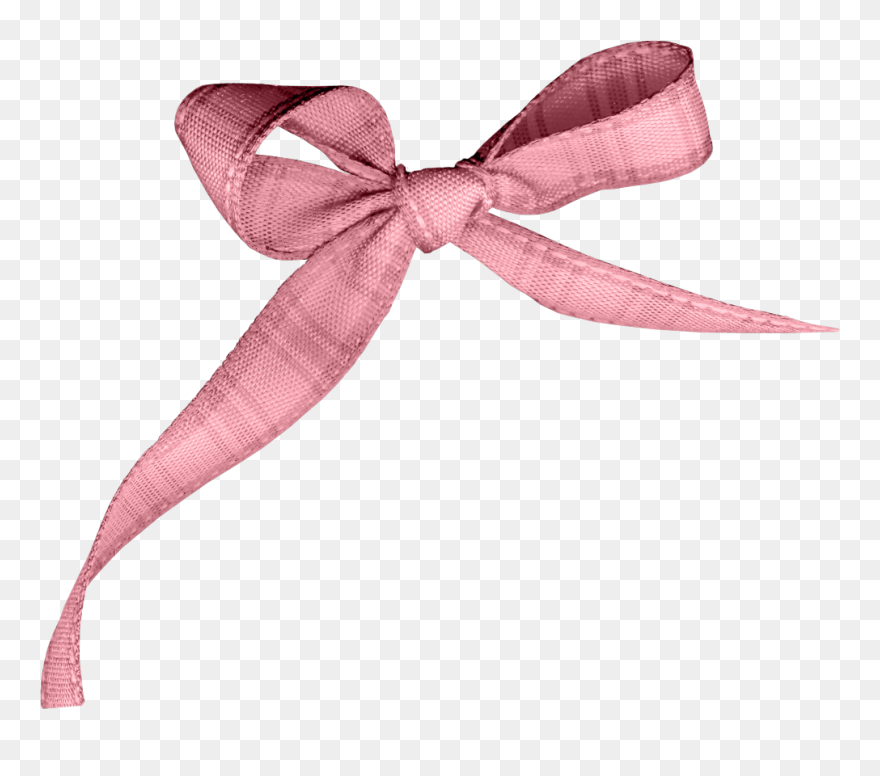 Clipart Bow Violet Ribbon - Transparent Background Pink Bow Ribbon - Png Download