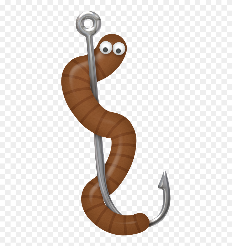 Transparent Worm Clipart - Pescaria Clipart - Png Download