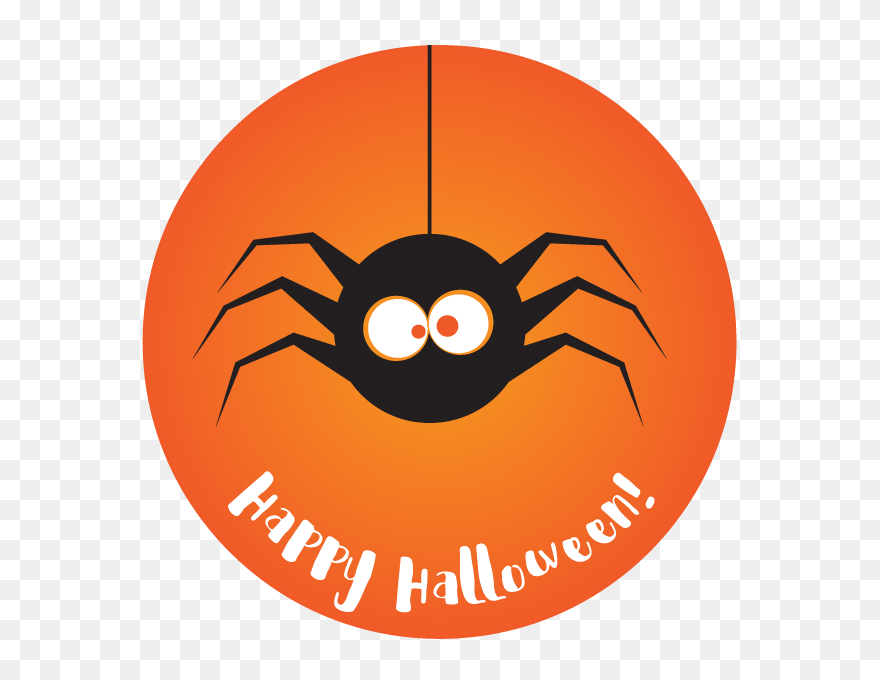 Transparent Cute Halloween Spider Clipart - Circle - Png Download