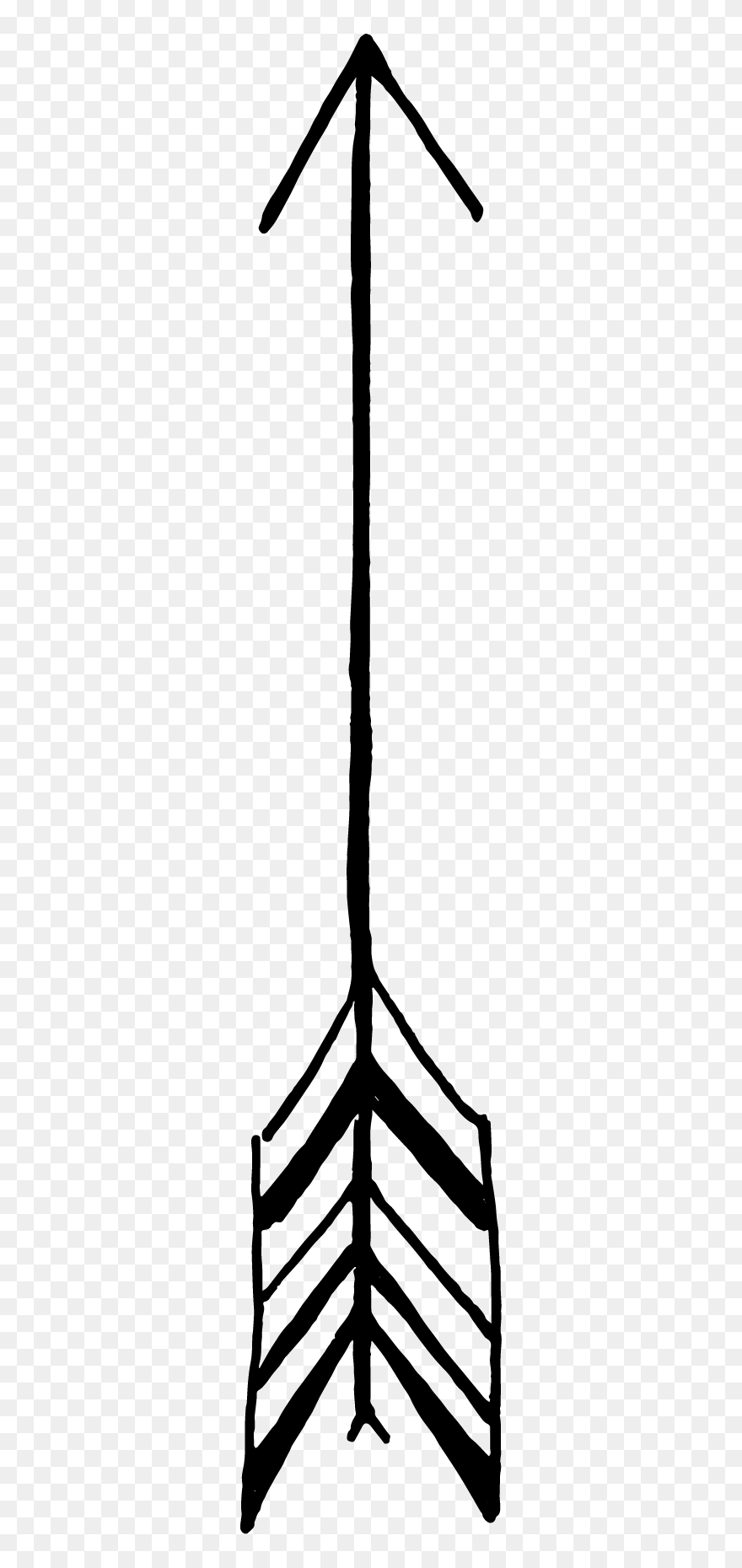 Black And White Tribal Arrow Clipart