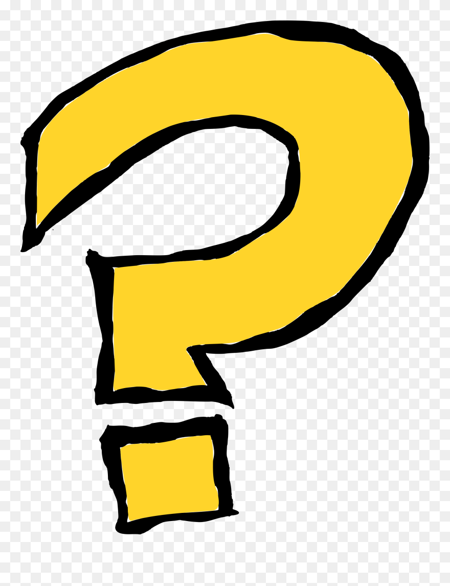 Transparent Question Mark Vector Png - Question Mark Cartoon Transparent Clipart