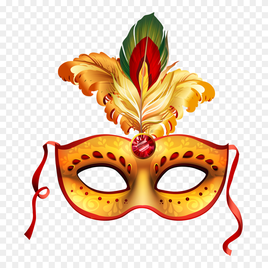 Rio De Janeiro Carnival Brazil Masks Clipart