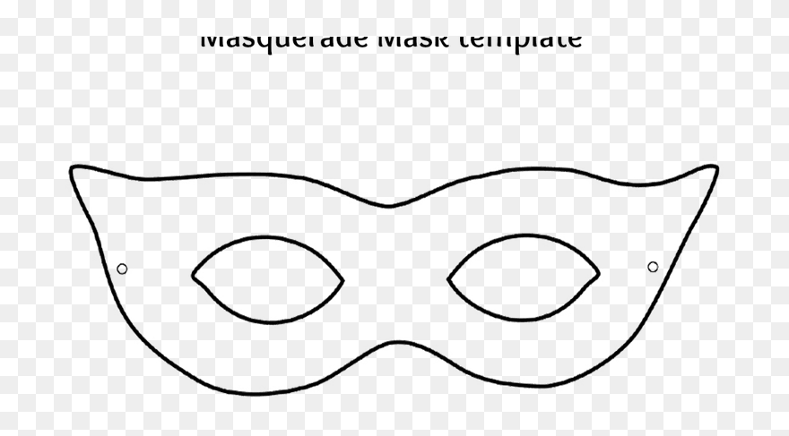 Mask Template Masquerade Ball Coloring Book - Mardi Gras Mask Template Clipart