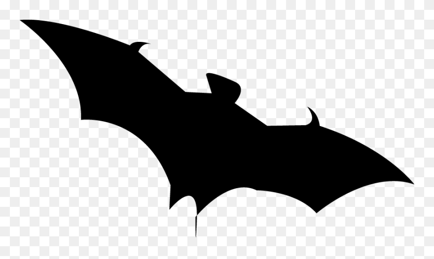 Microbat Silhouette Halloween Clip Art - Png Download