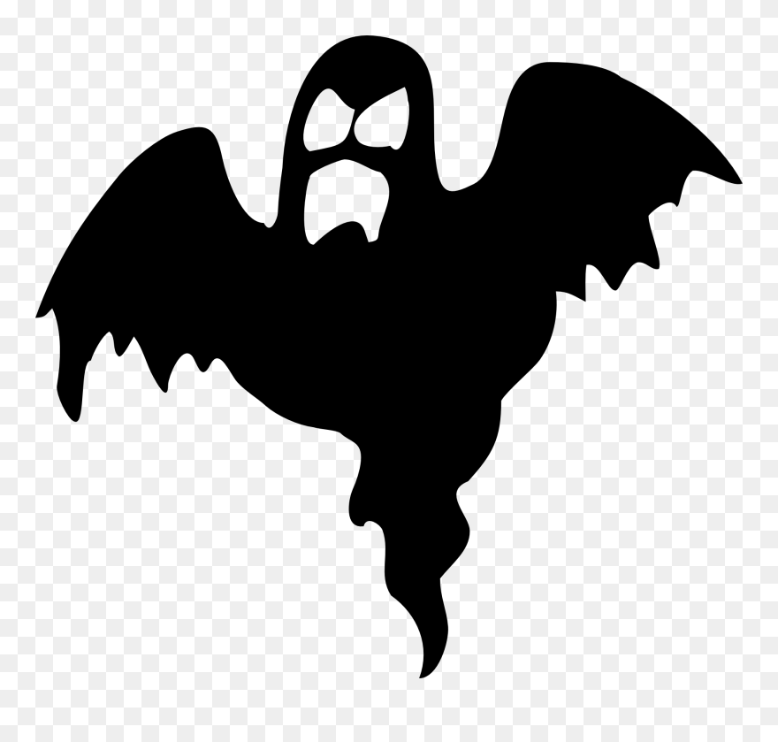 Halloween Silhouette Ghost - Halloween Silhouettes Ghost Clipart